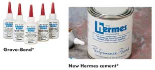Adhesives, Gravo-Bond, New Hermes cement
